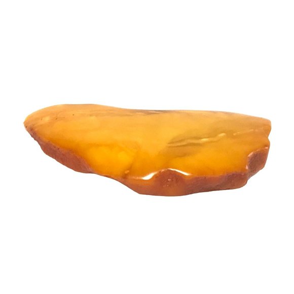 Large Antique Natural Baltic Egg Yolk Amber Brooch Butterscotch 17.2 grams - Picture 6 of 7